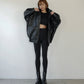 F/LEATHER STAND OVER BLOUSON