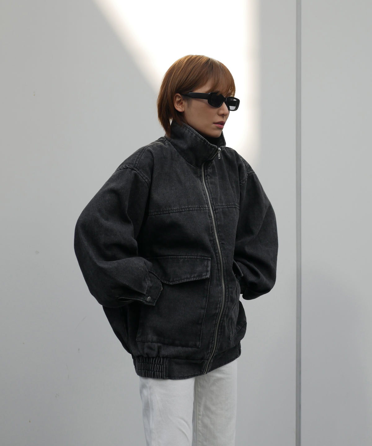 DENIM STAND OVER BLOUSON – My shawty