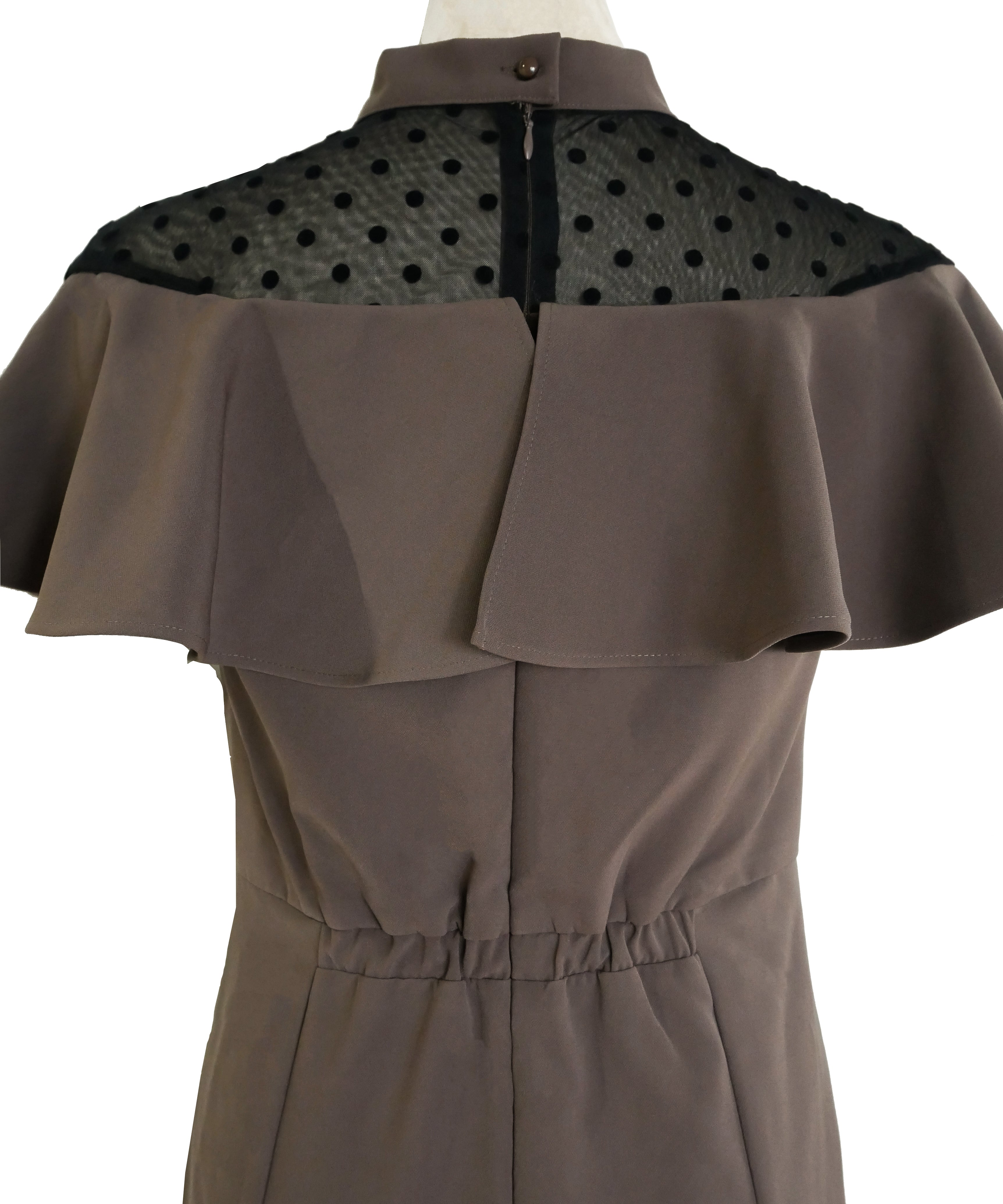 DOT FRILL DRESS