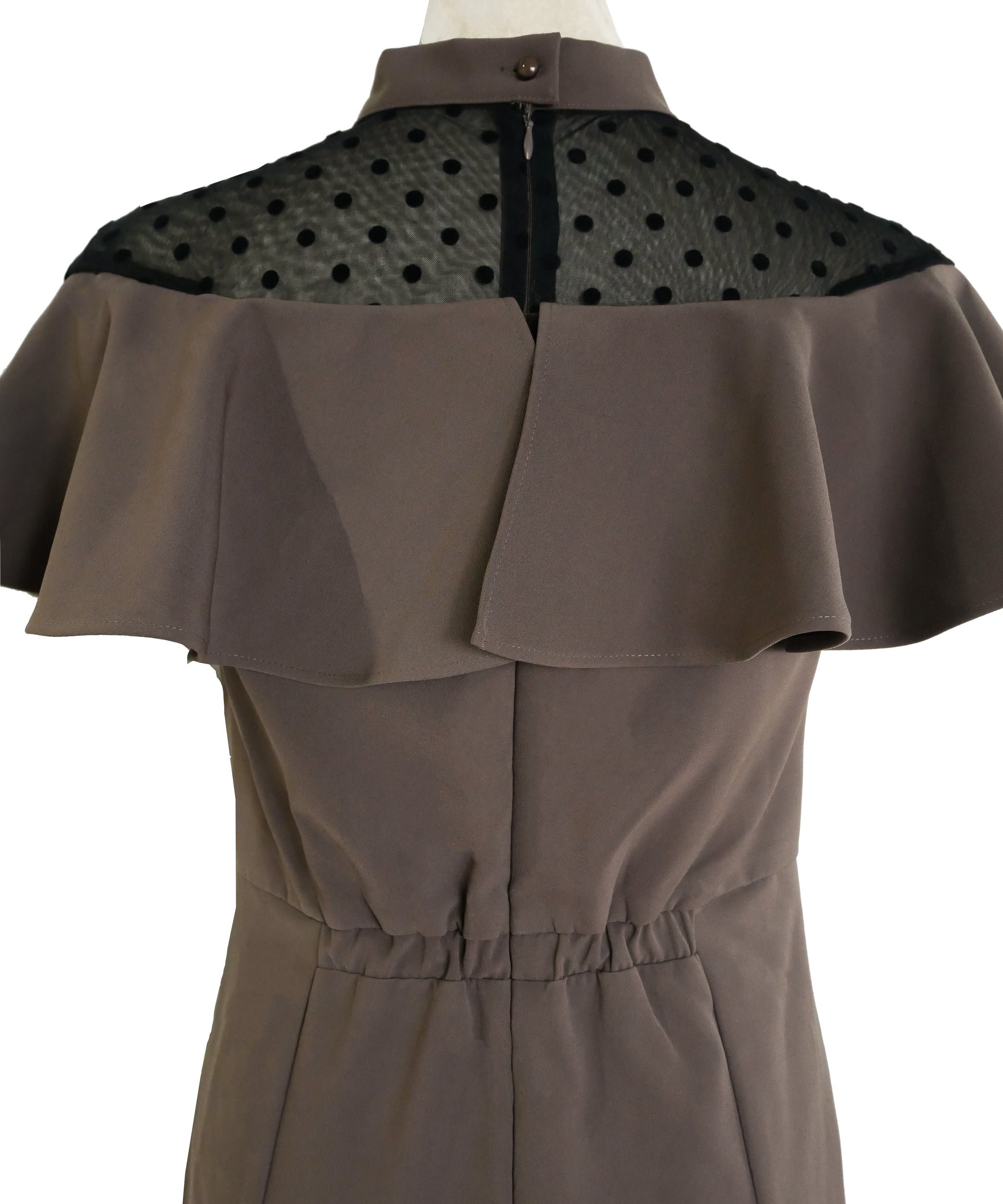 DOT FRILL DRESS