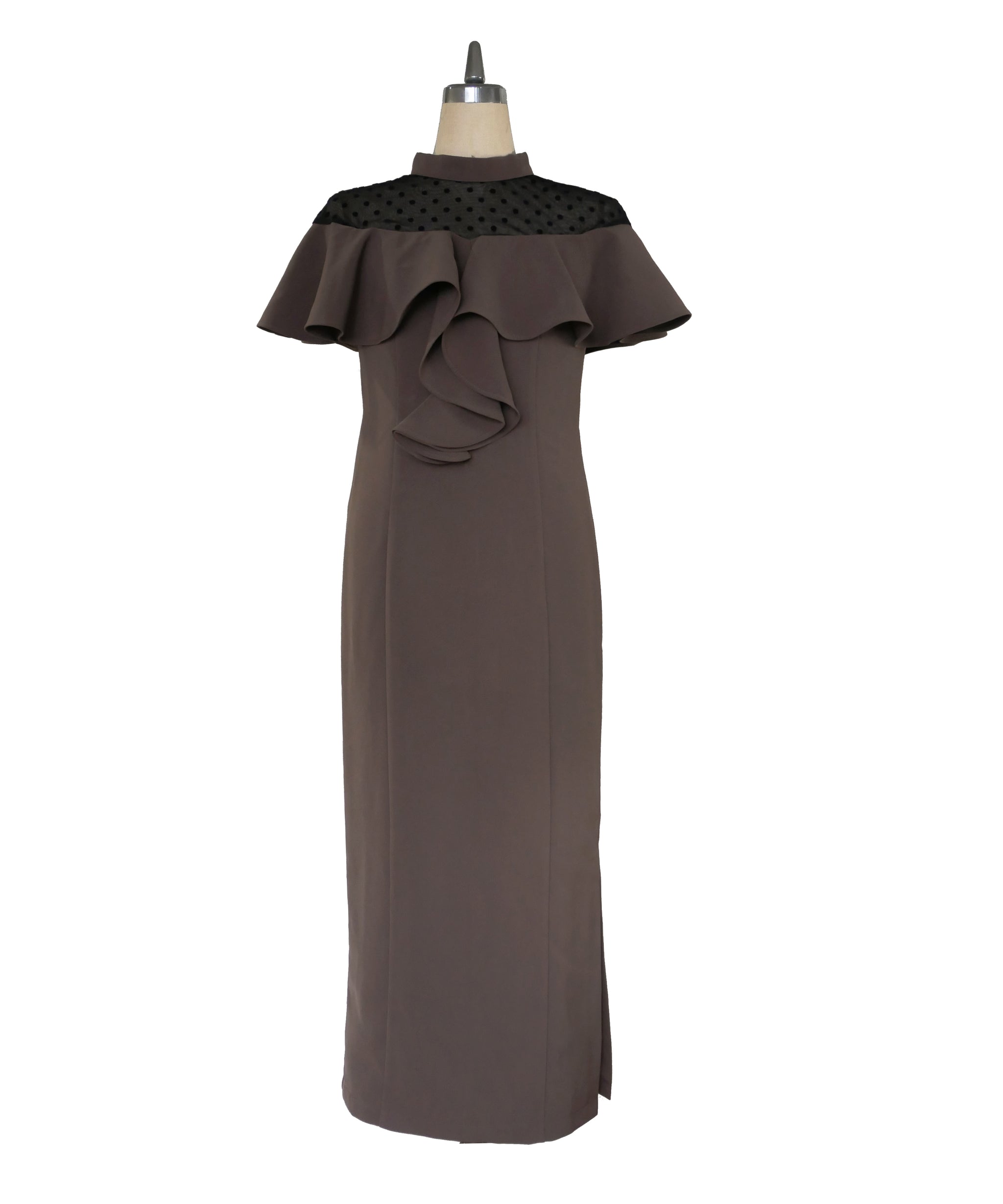 DOT FRILL DRESS