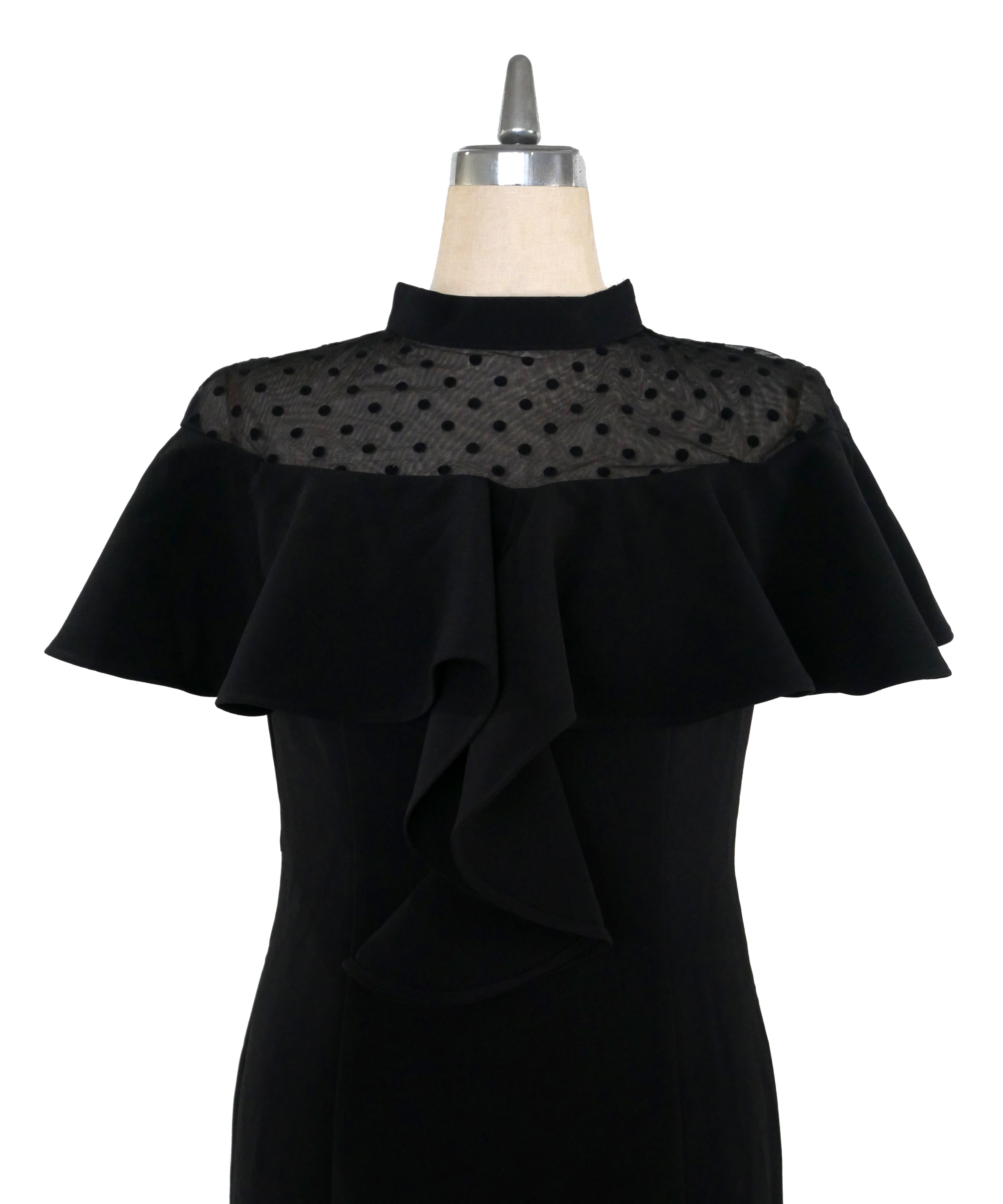 DOT FRILL DRESS