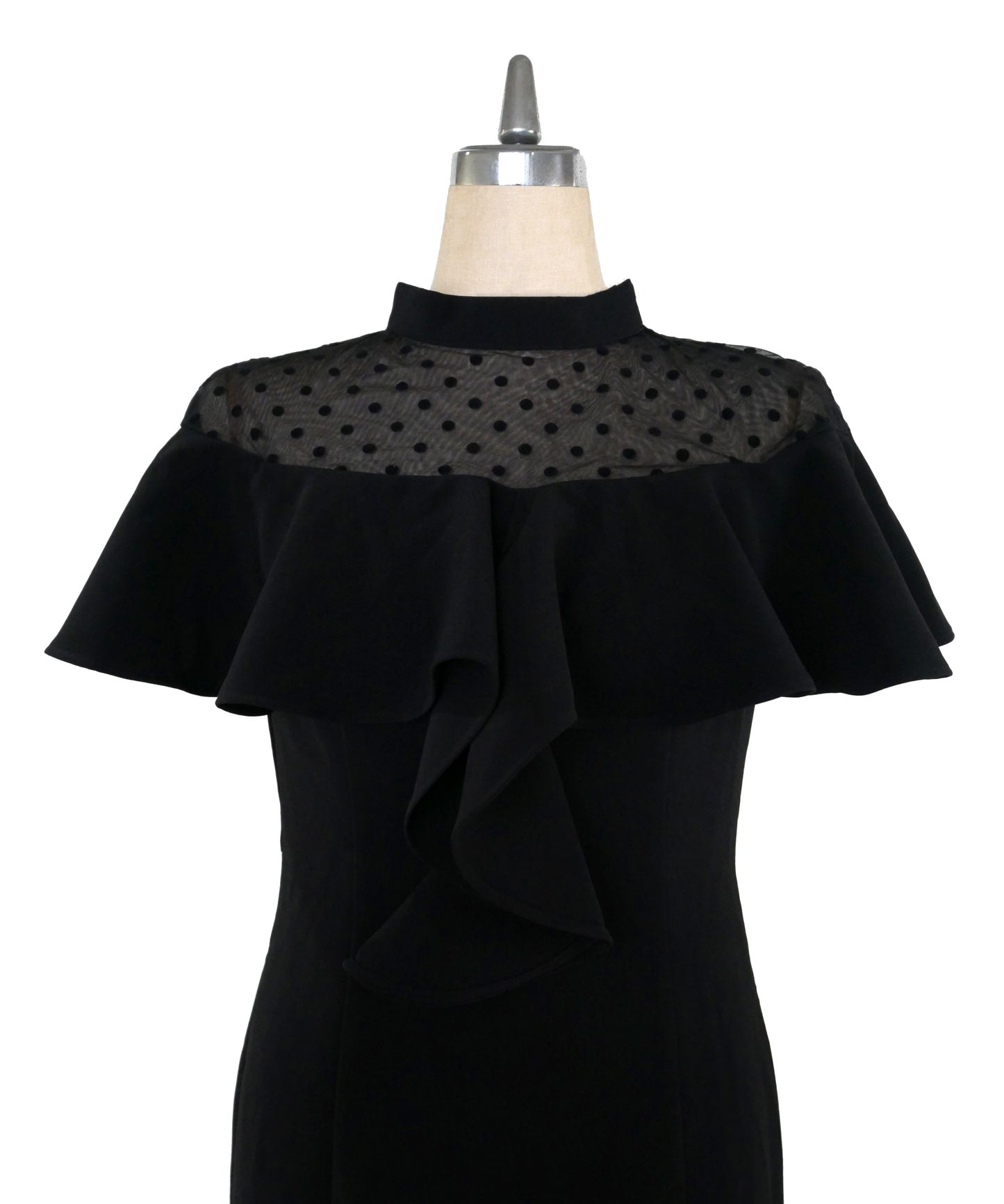 DOT FRILL DRESS