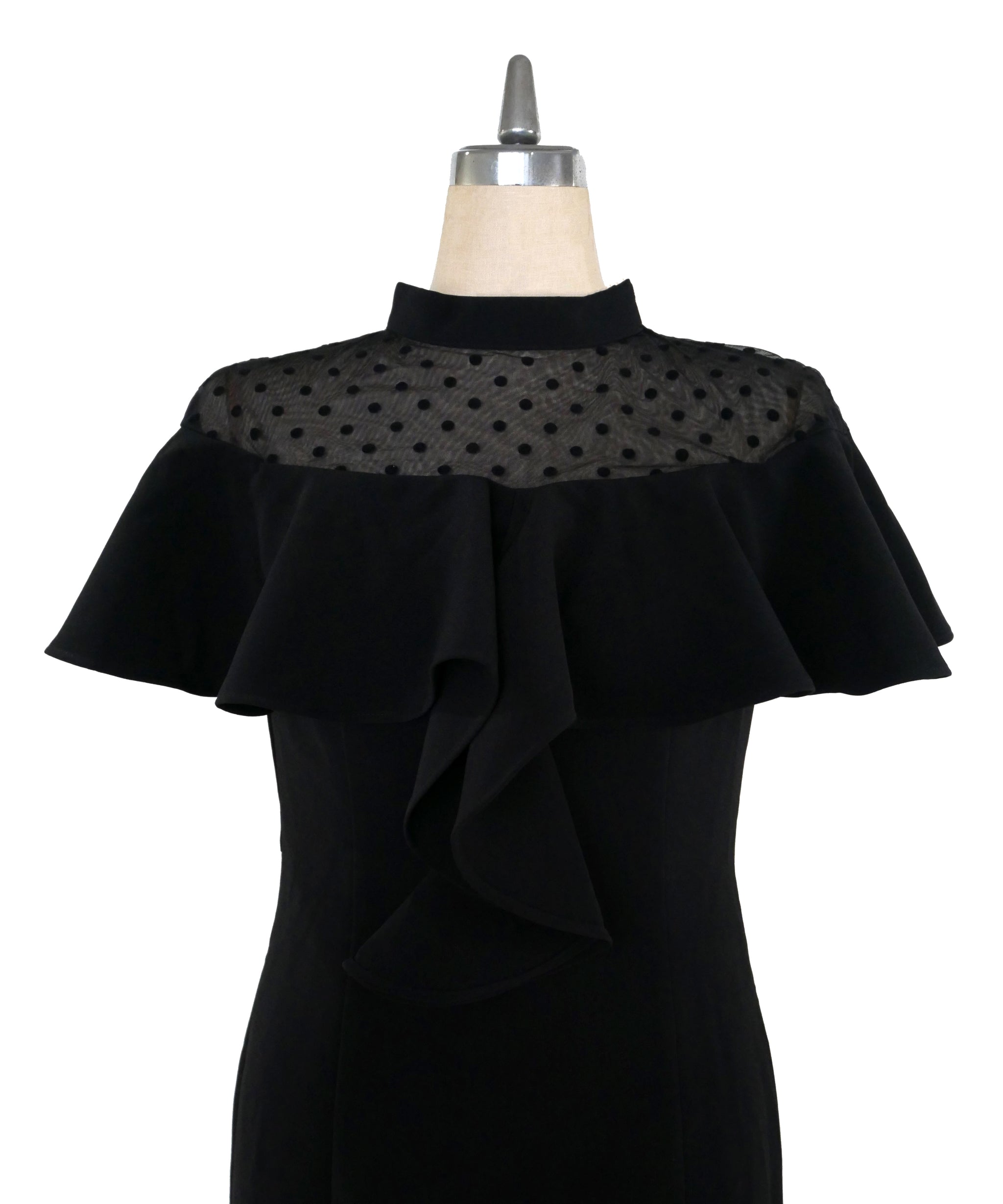 DOT FRILL DRESS