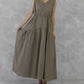 TIERED DRAWSTRING ONEPIECE