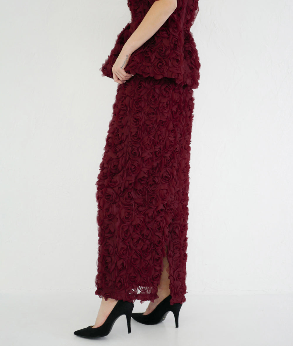 ROSE PEPLUM SET DRESS