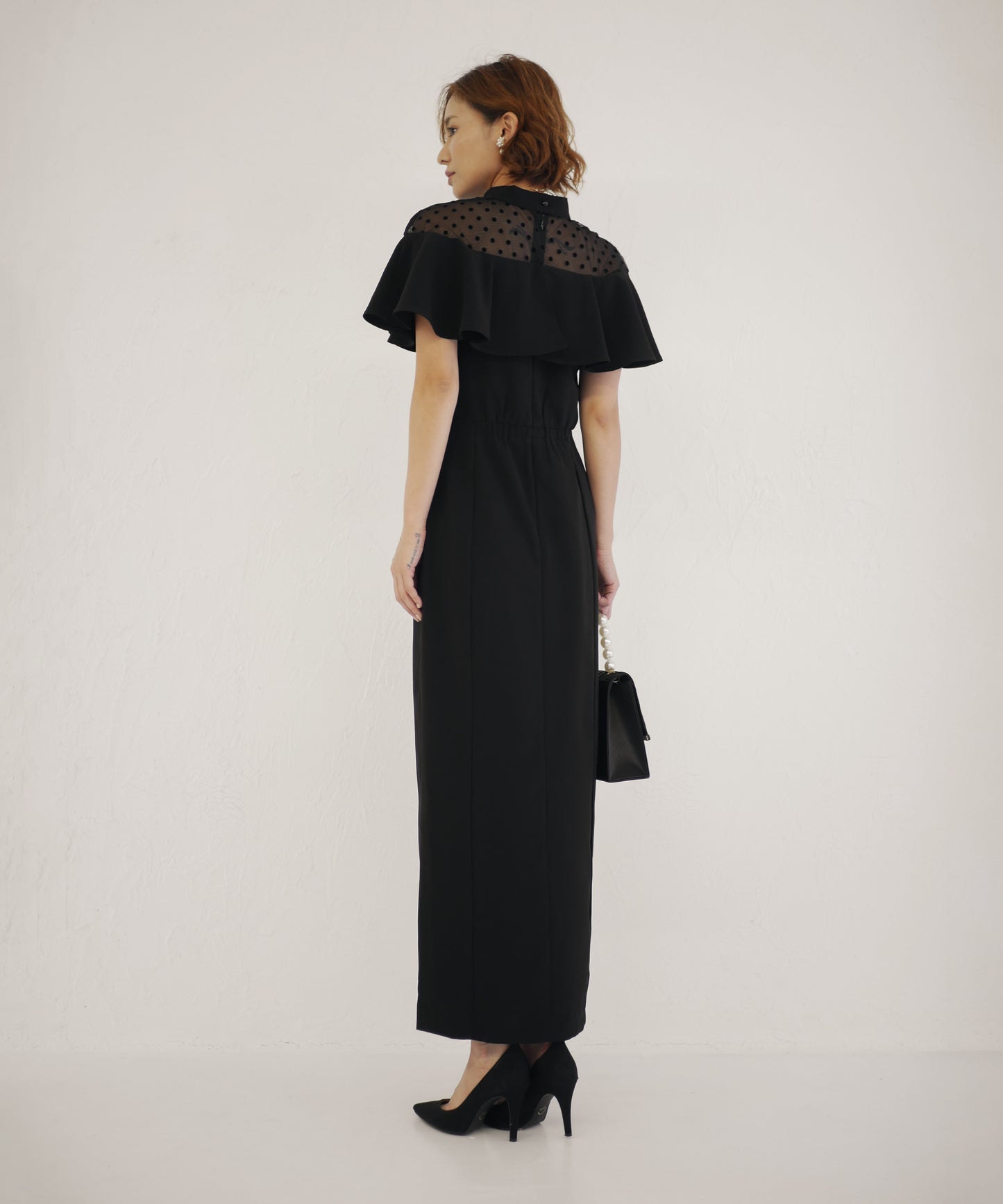 DOT FRILL DRESS