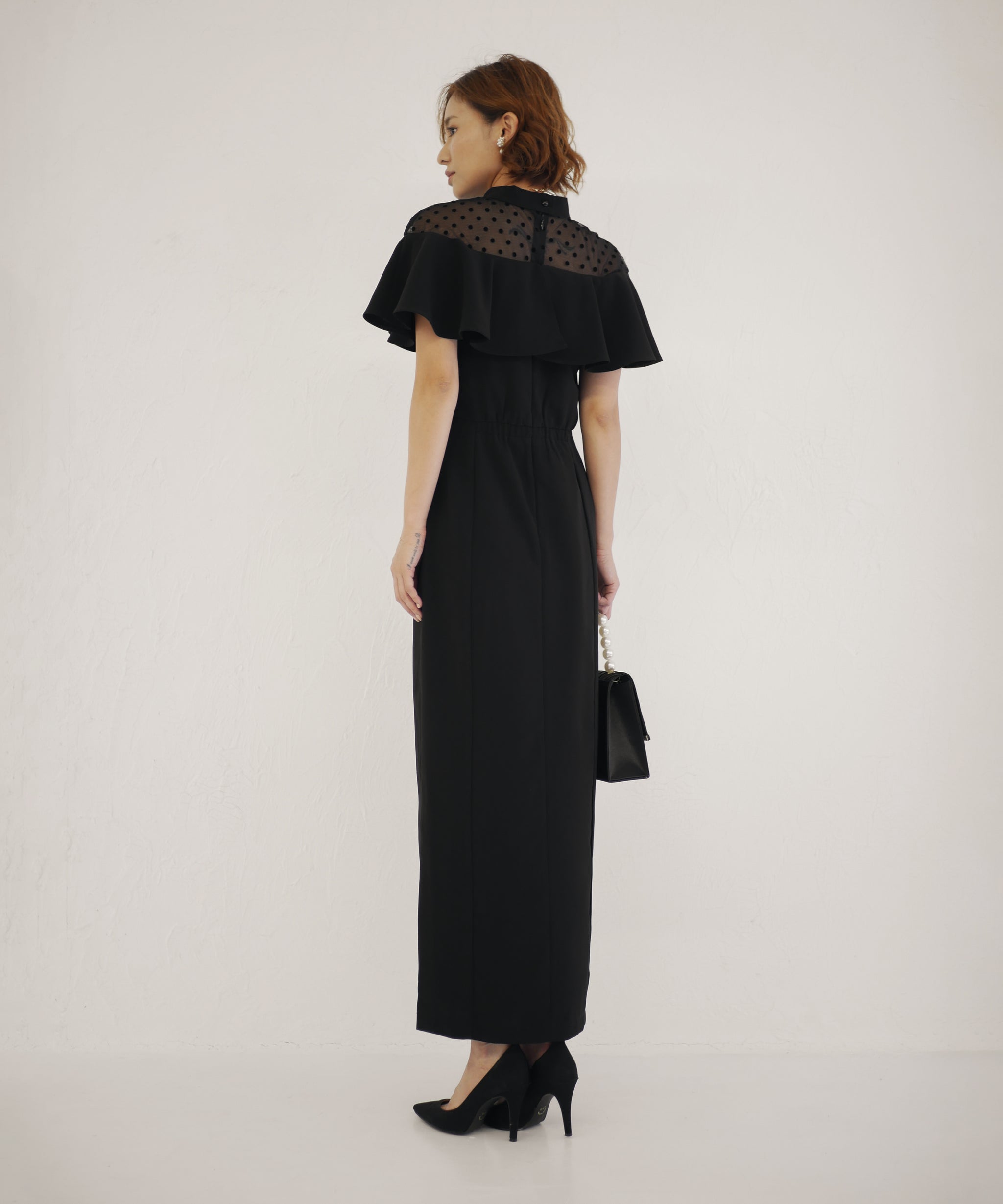 DOT FRILL DRESS
