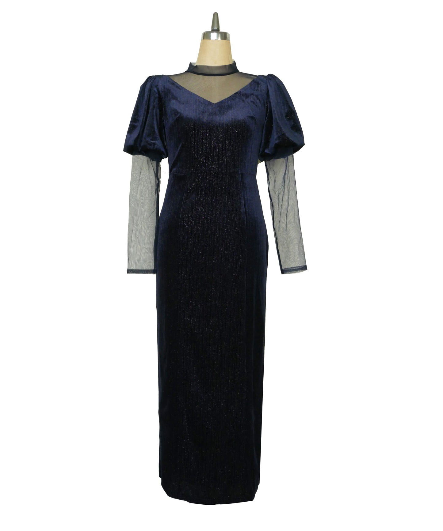LAME VELVET DRESS
