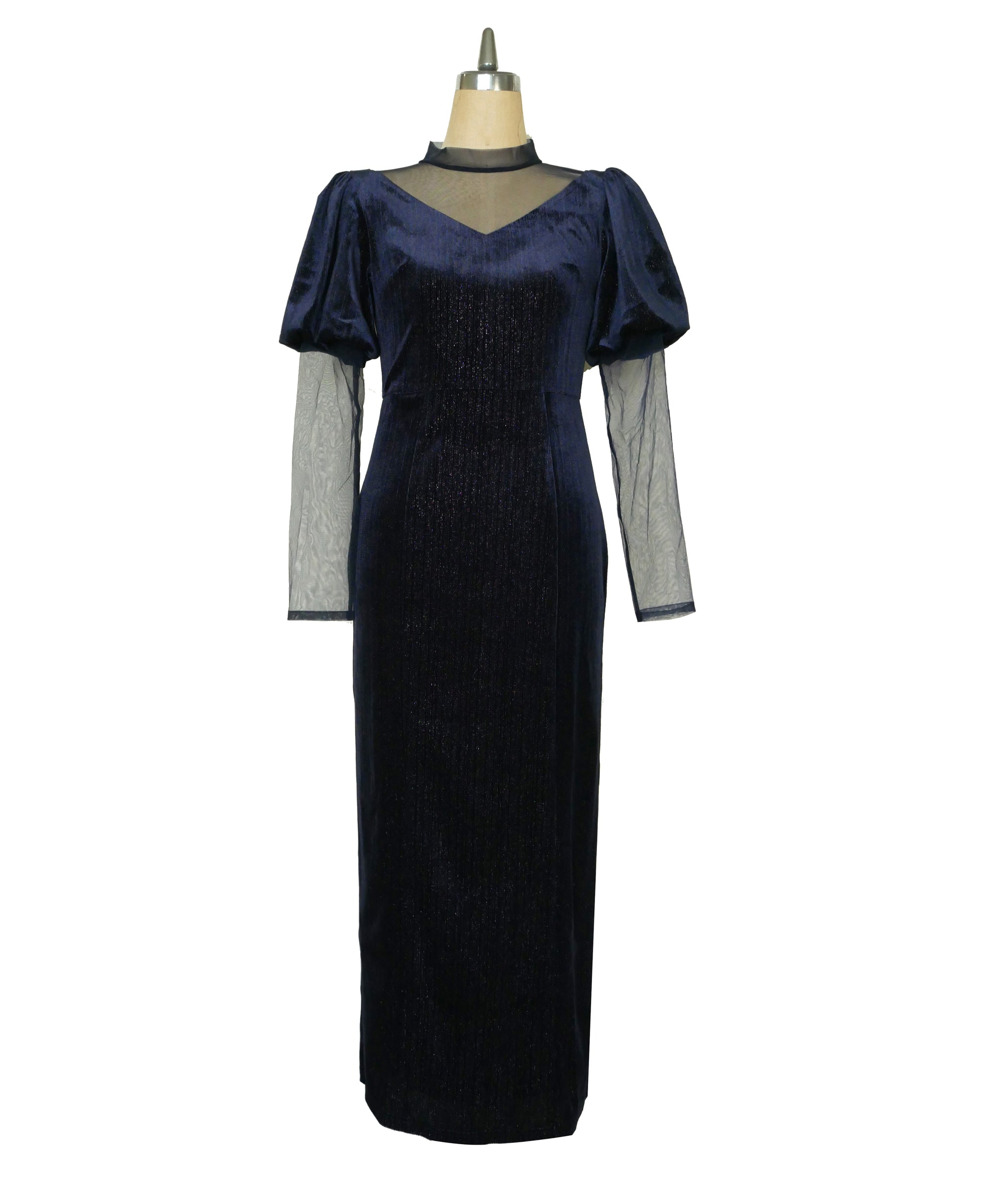LAME VELVET DRESS