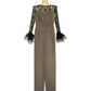 2WAY PEARL STRAP PANTS DRESS