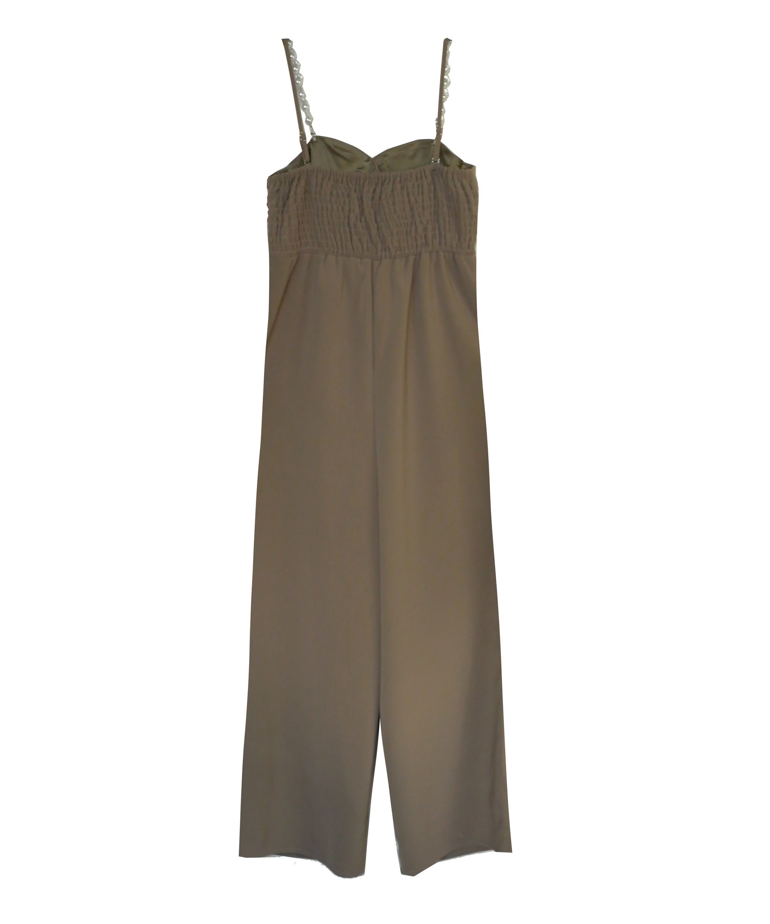 2WAY PEARL STRAP PANTS DRESS