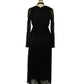 LAME PLEATS DRESS
