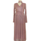 LAME PLEATS DRESS