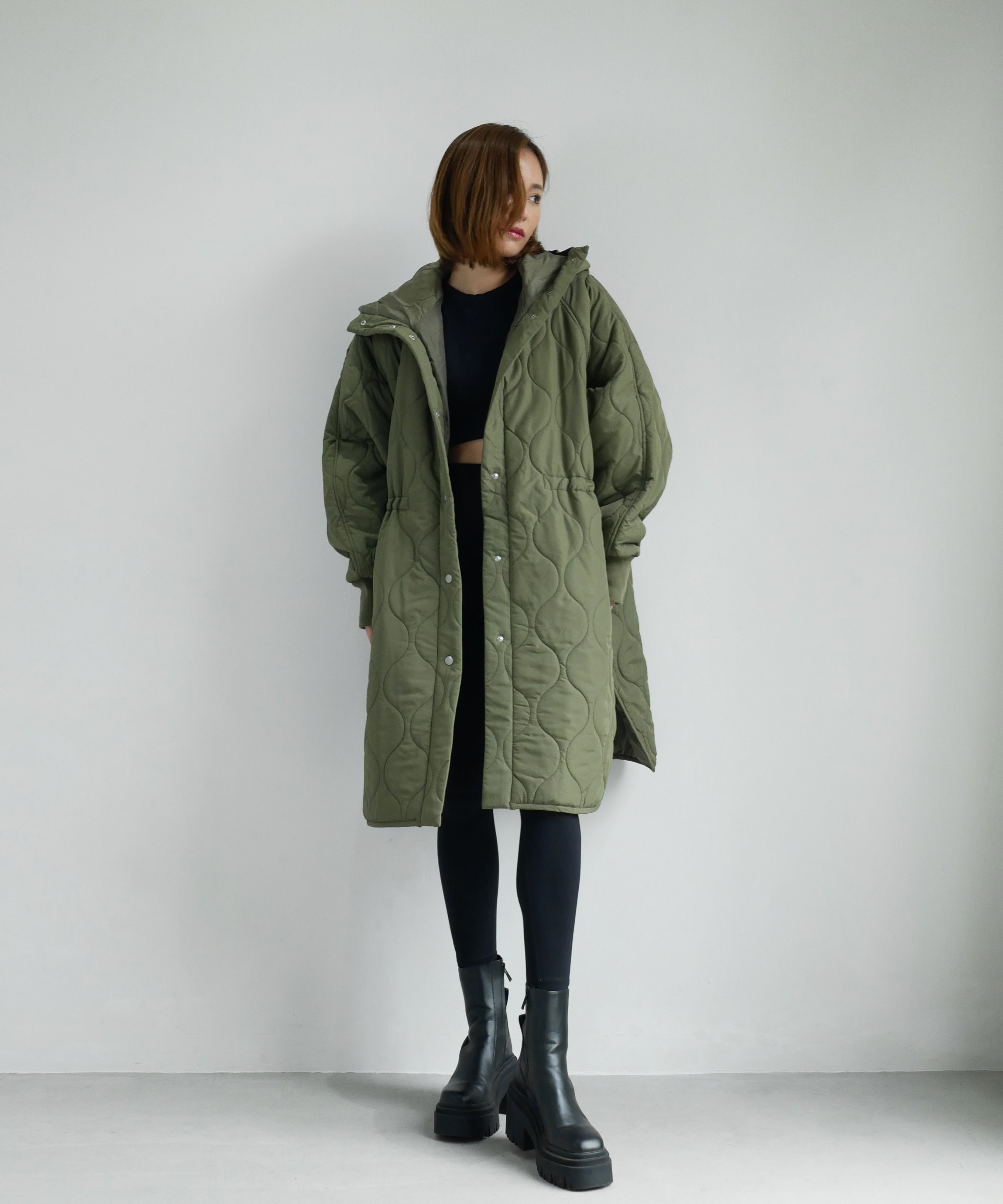 ジャケット・アウター My Shawty quilt hoodie coat QUILT HOODIE COAT – My shawty