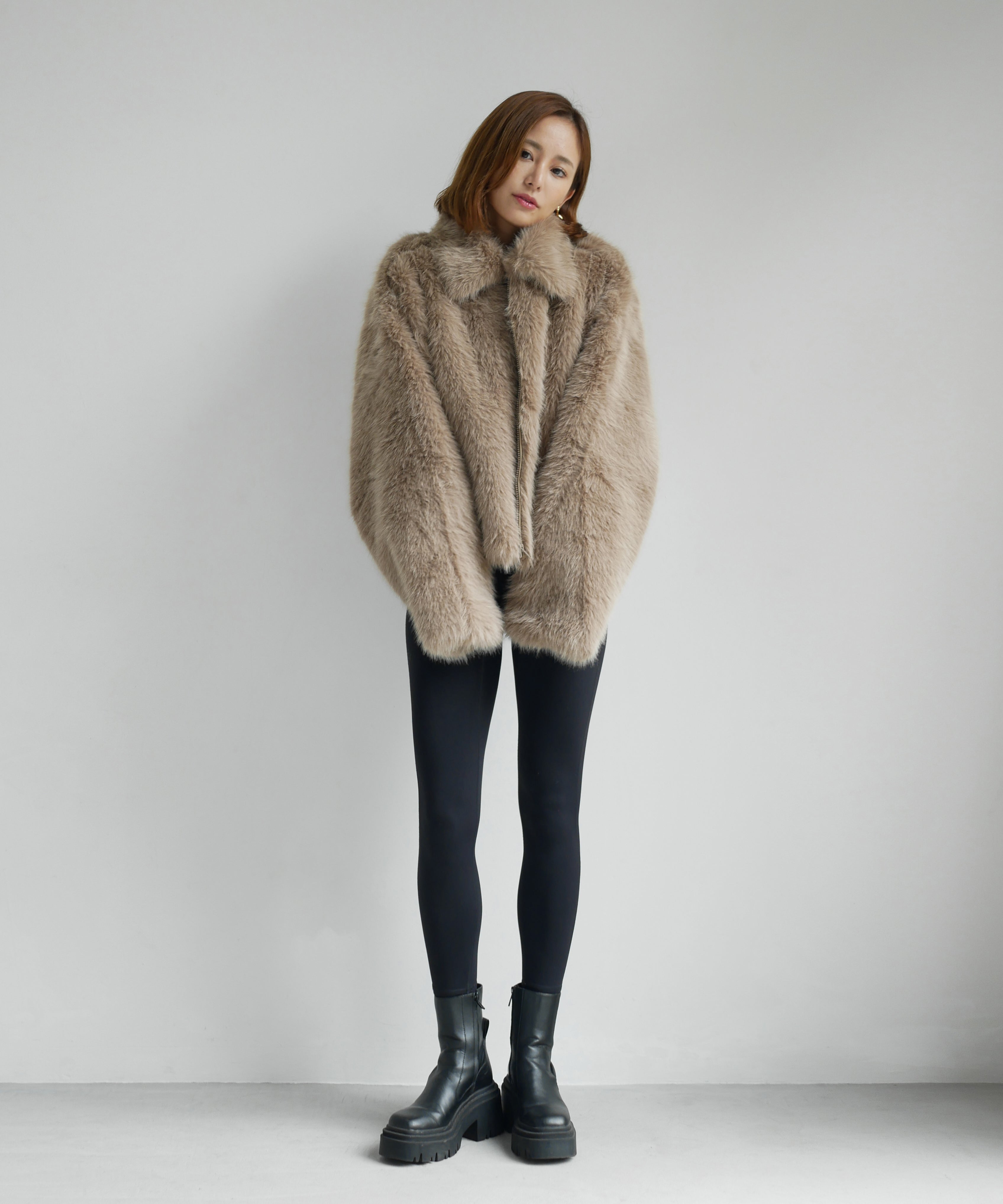 FUR SHORT BLOUSON – My shawty