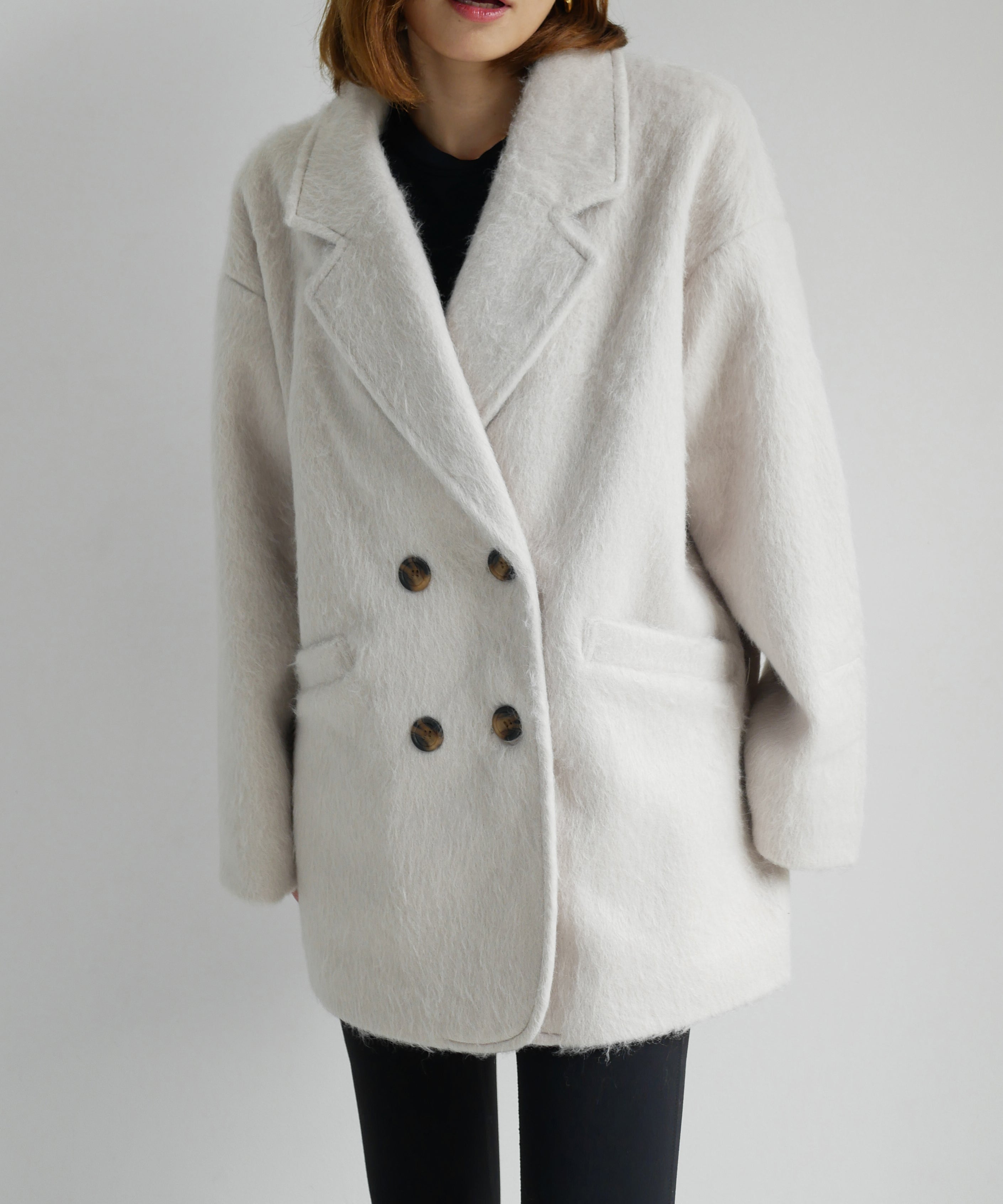 ジャケット・アウター BRENT Mohair Shaggy Short Jacket ジャケット・アウター BRENT Mohair Shaggy Short Jacket ジャケット