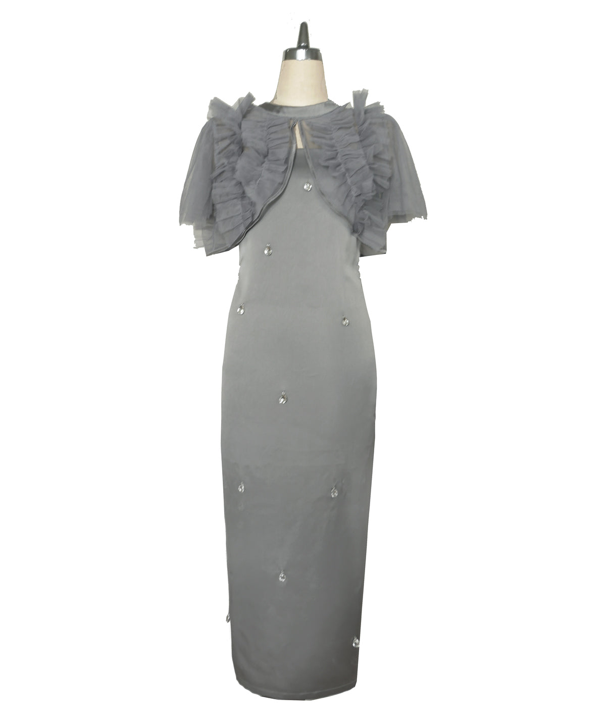 SATIN BIJOU SET DRESS