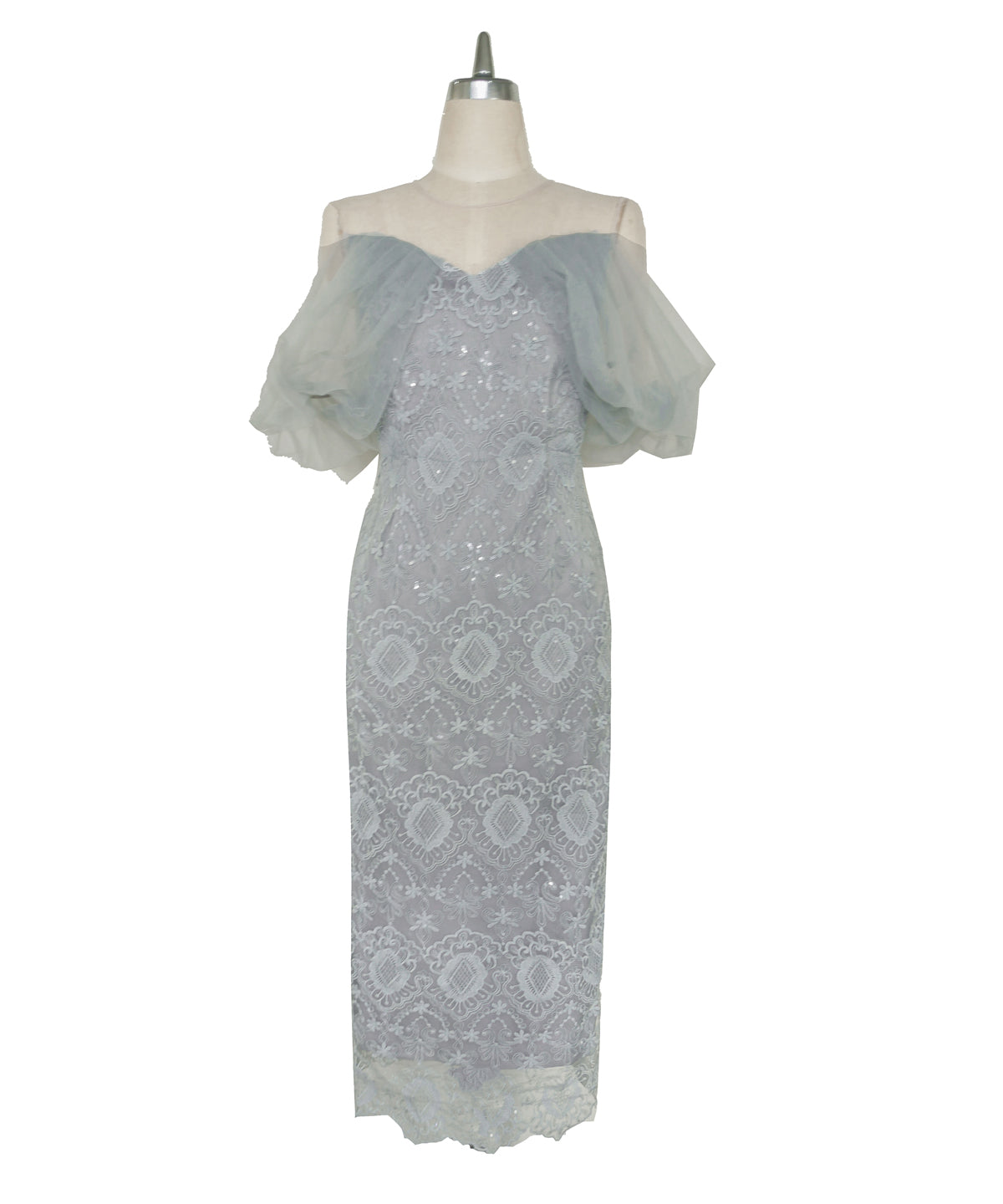 OFFSHOLDER LACE DRESS