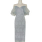 OFFSHOLDER LACE DRESS