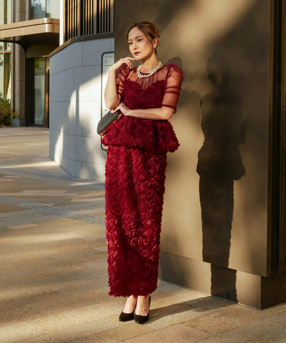 ROSE PEPLUM SET DRESS – My shawty