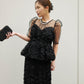 ROSE PEPLUM SET DRESS