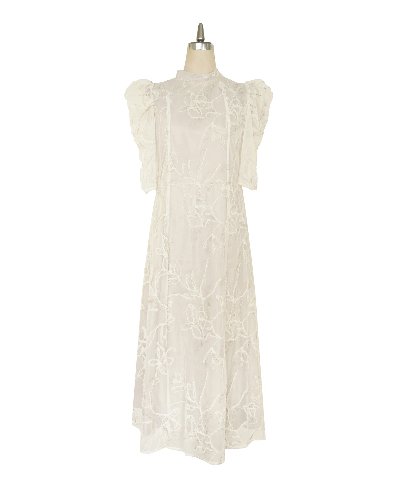 FRINGE LACE FLARE DRESS