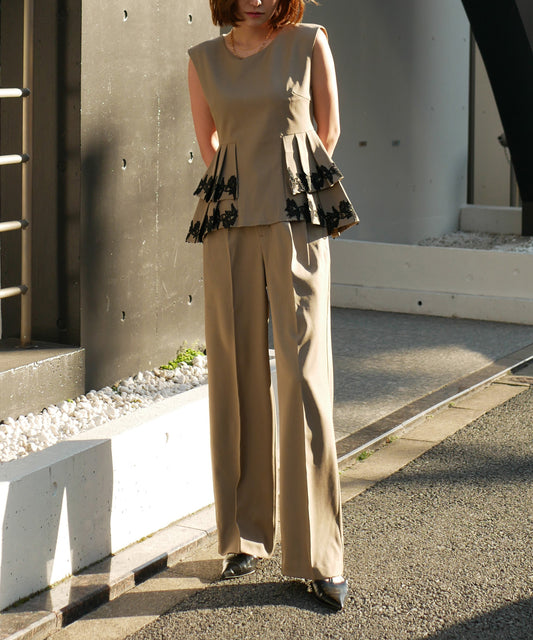 POINT LACE PANTS SET UP