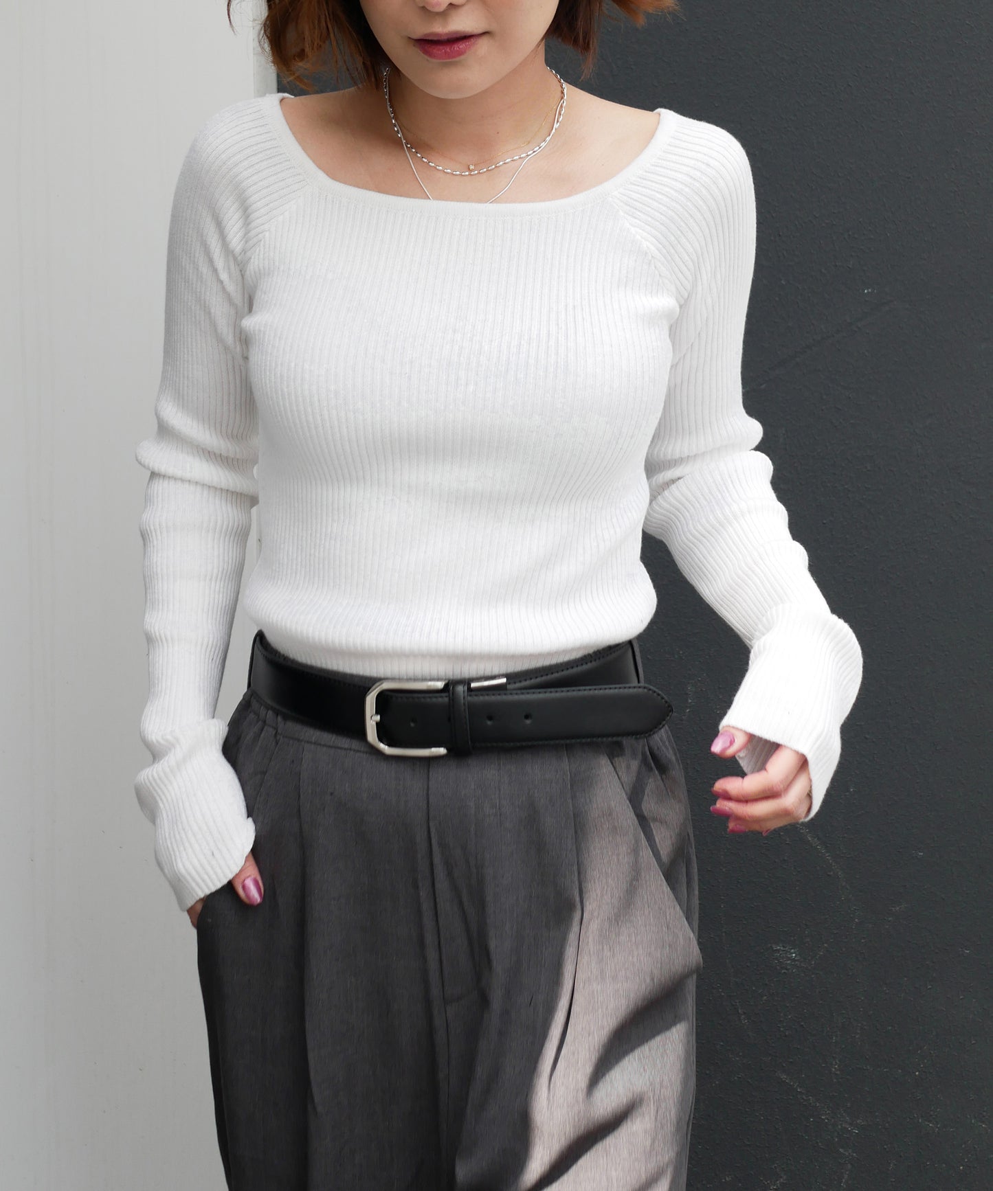 RIB KNIT TOP