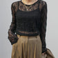 LACE GATHER TOP