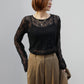 LACE GATHER TOP