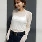 LACE GATHER TOP