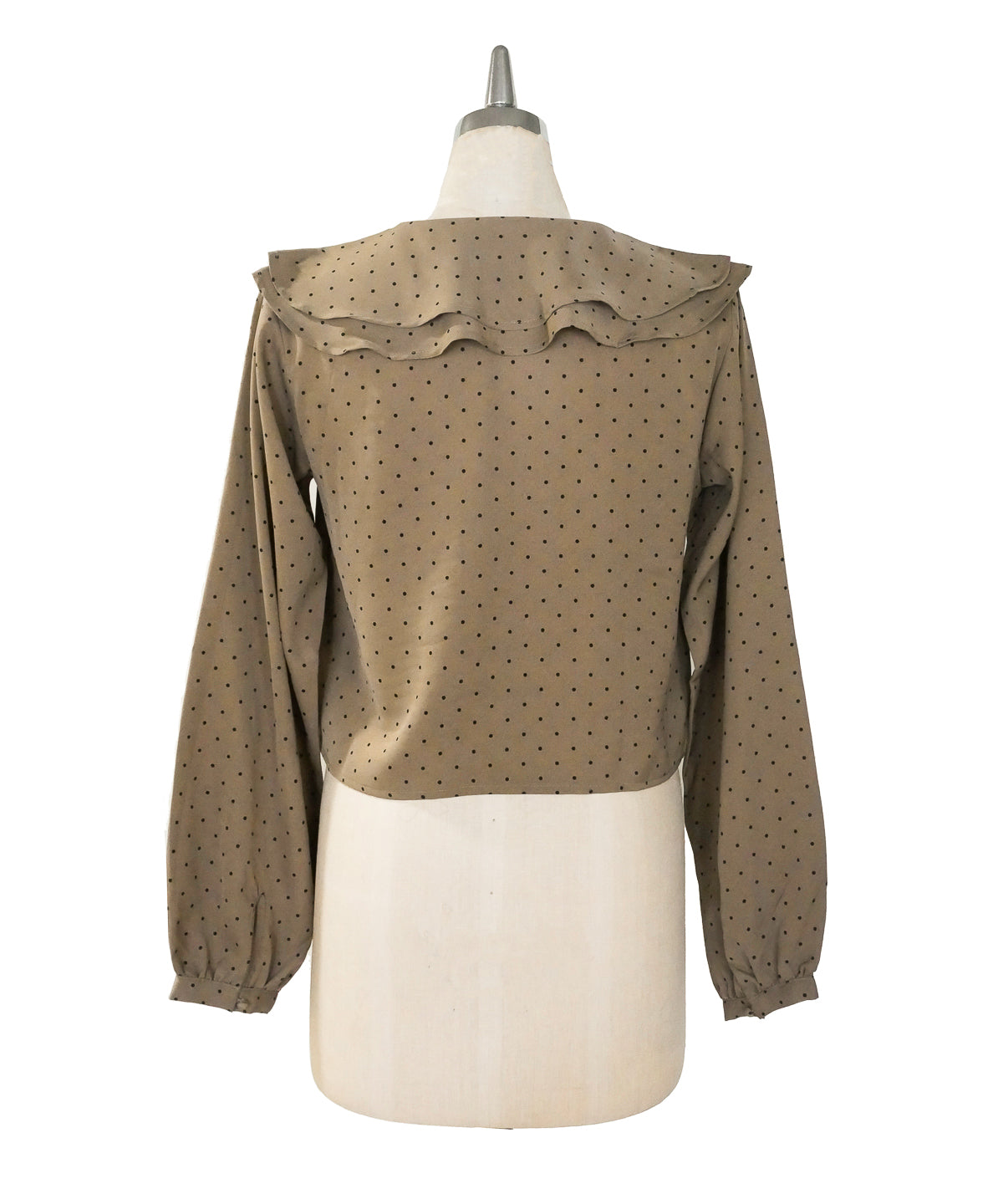 DOT FRILL BLOUSE