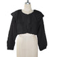 FRINGE JAQURD FRILL TOP