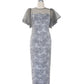 FLARE SLEEVE LACE DRESS