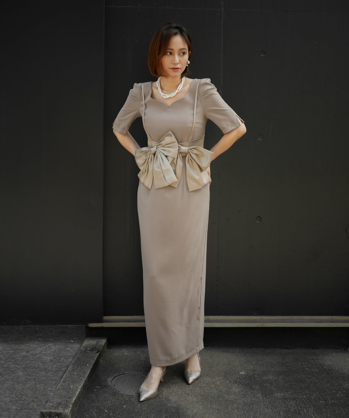 BIG RIBON BUISTIER DRESS