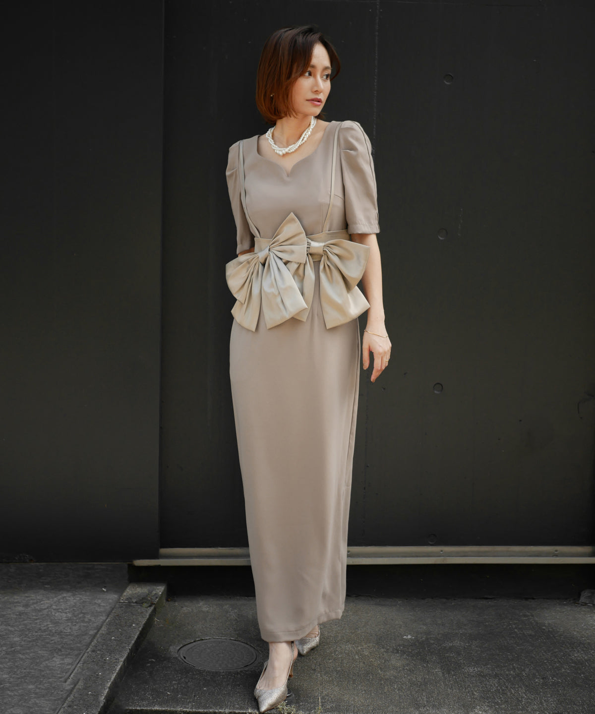 BIG RIBON BUISTIER DRESS
