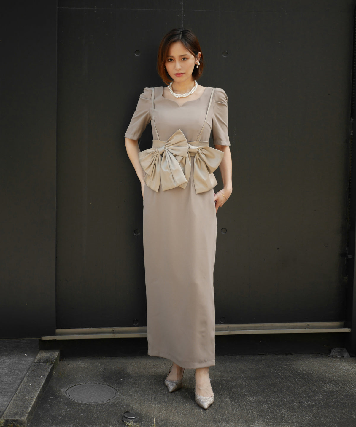 BIG RIBON BUISTIER DRESS