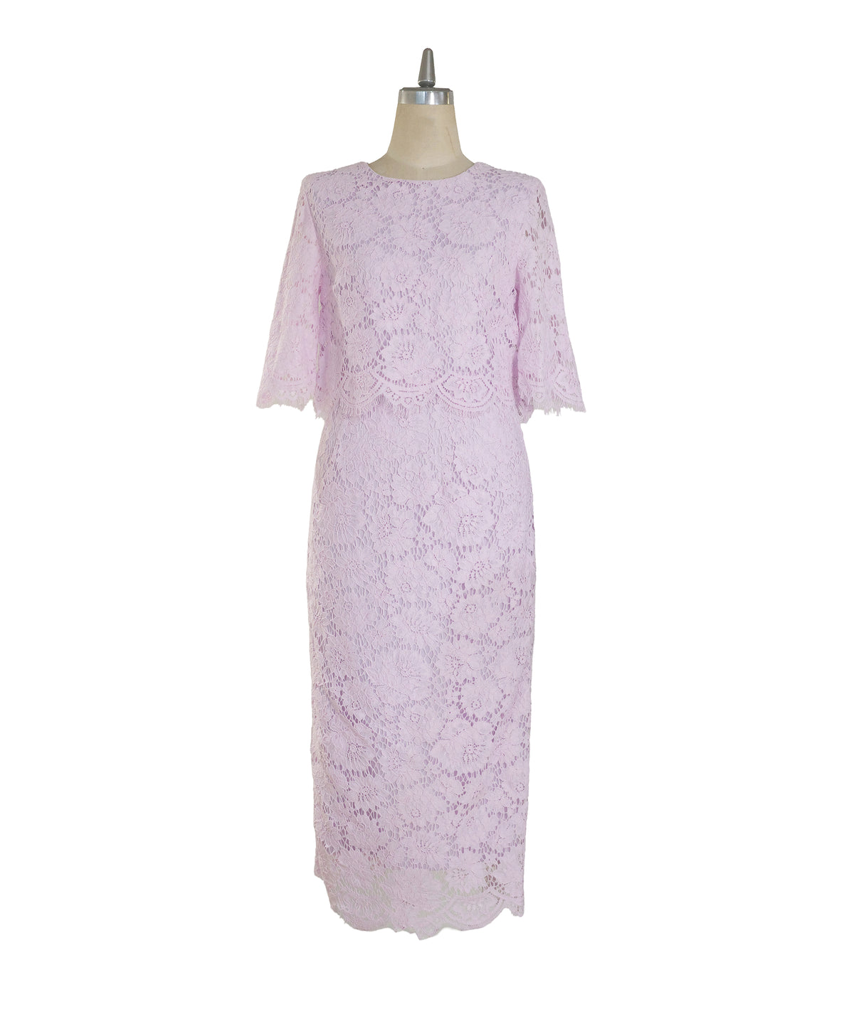 CUT LACE FLOWER DRESS