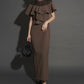 DOT FRILL DRESS