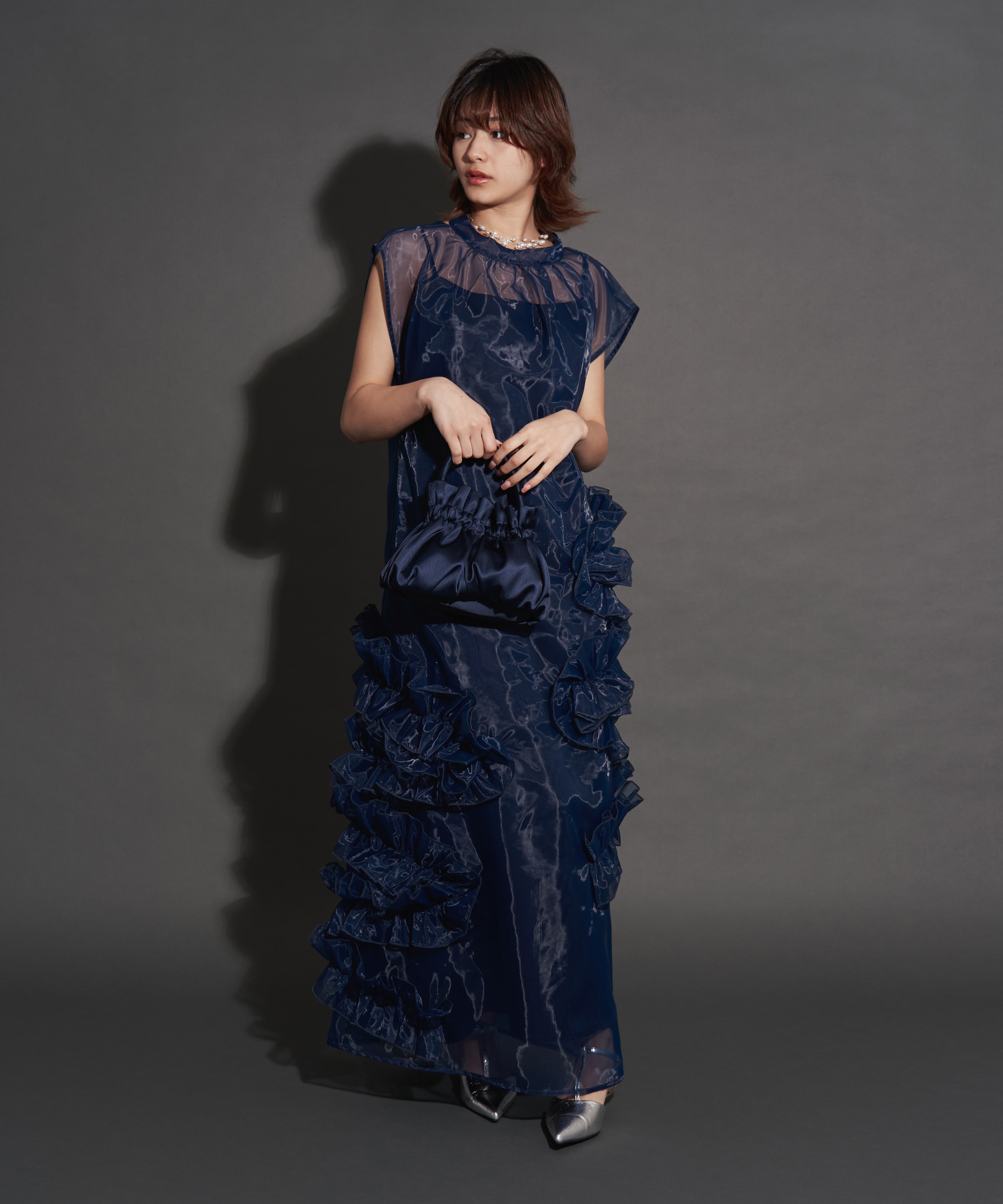 ORGANDY VOLUME DRESS