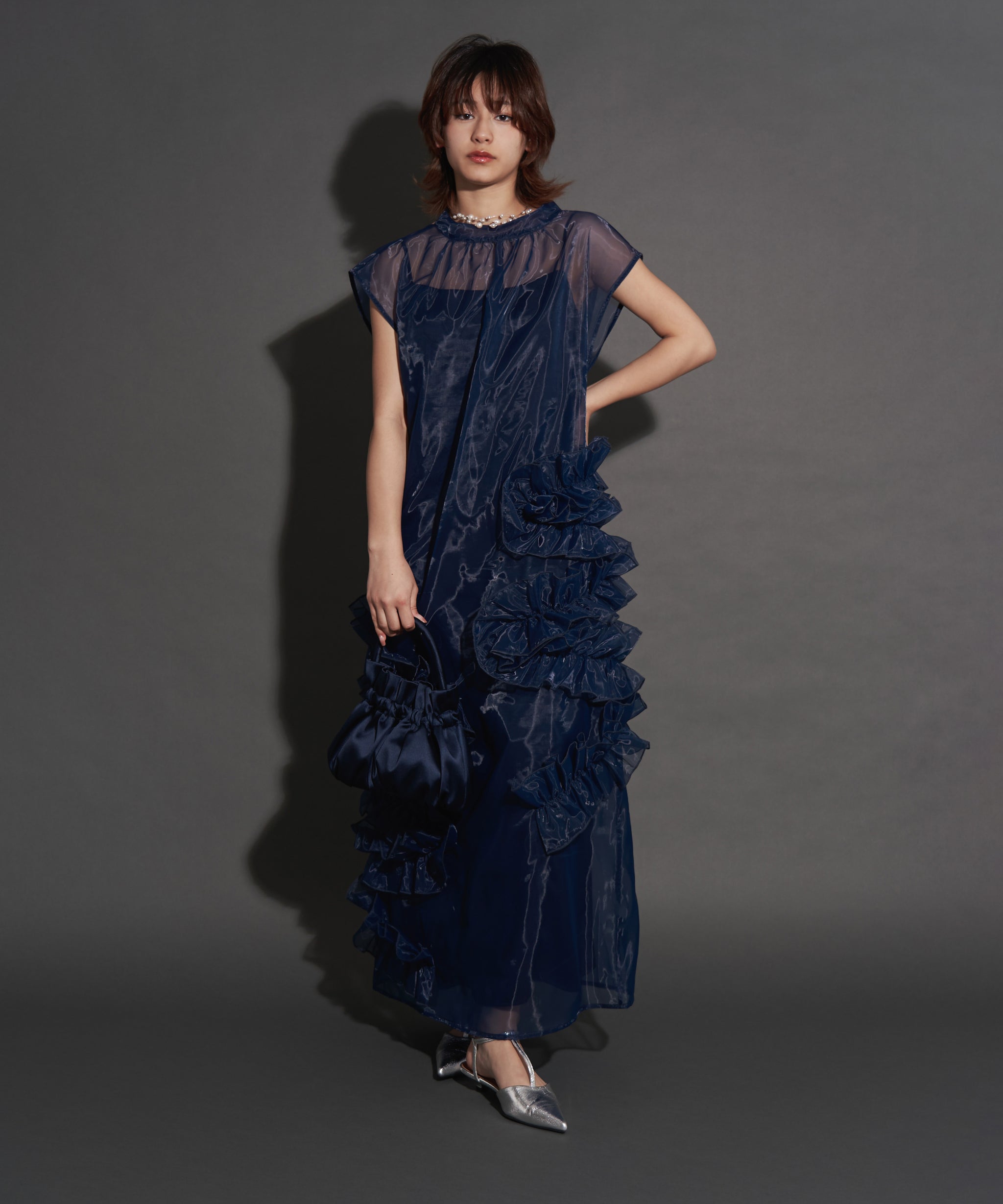 ORGANDY VOLUME DRESS