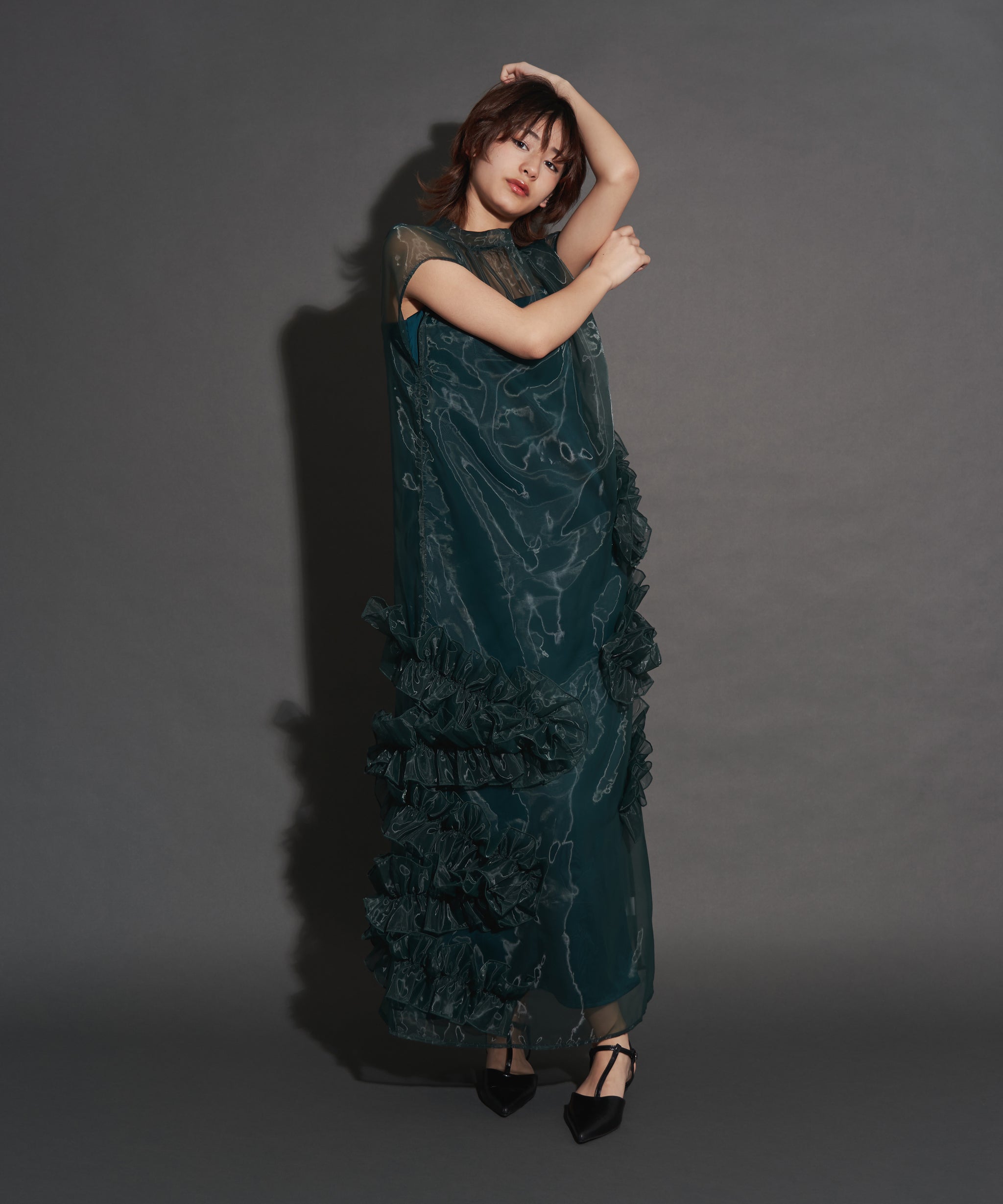 ORGANDY VOLUME DRESS
