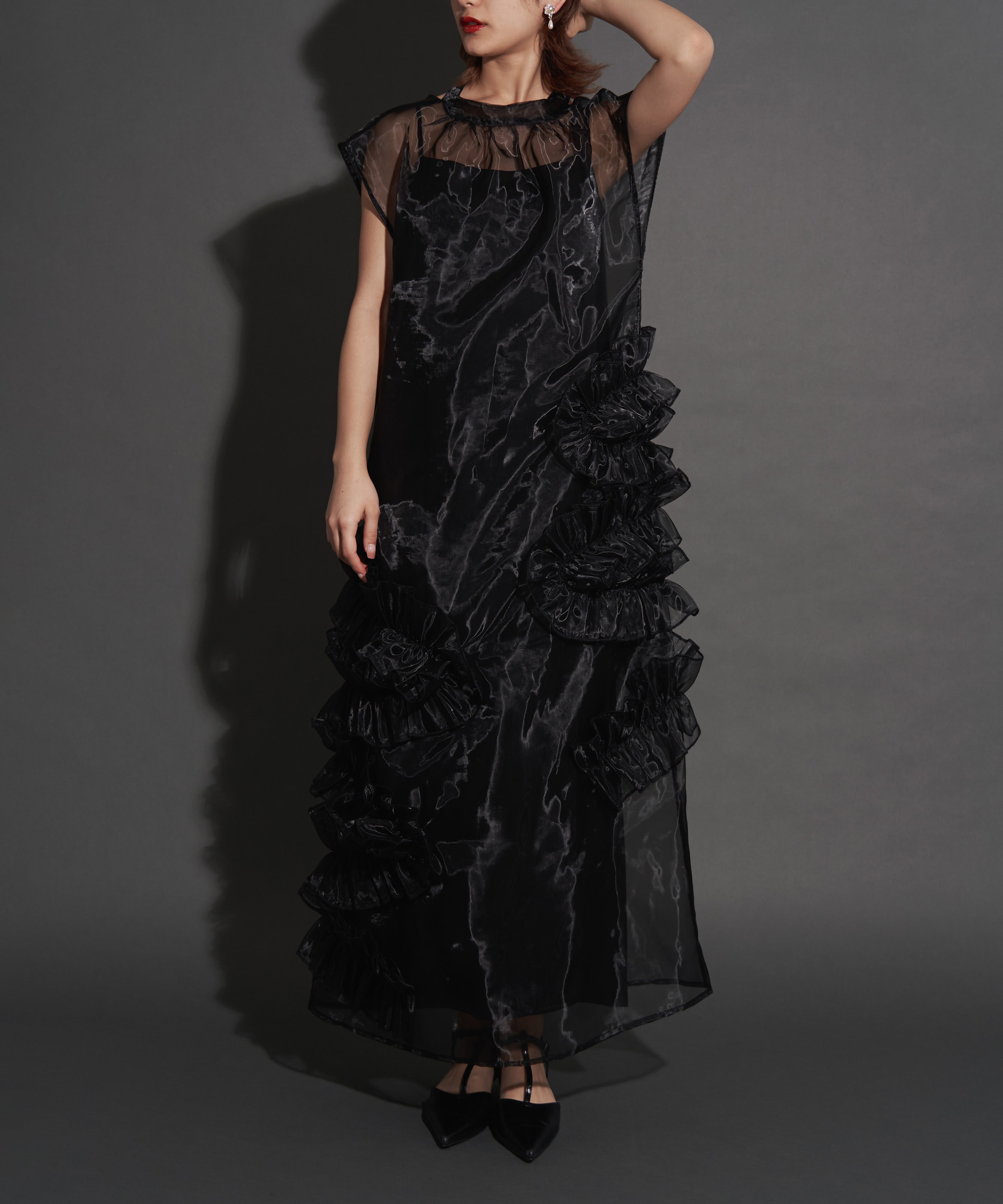 ORGANDY VOLUME DRESS