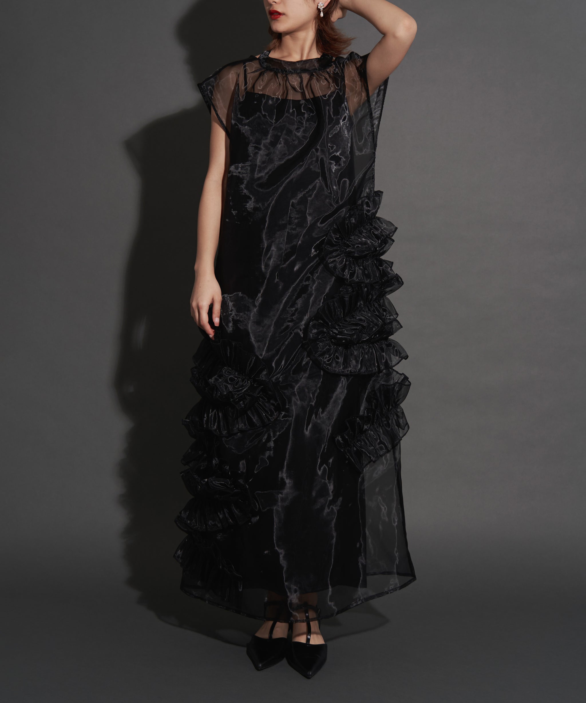 ORGANDY VOLUME DRESS