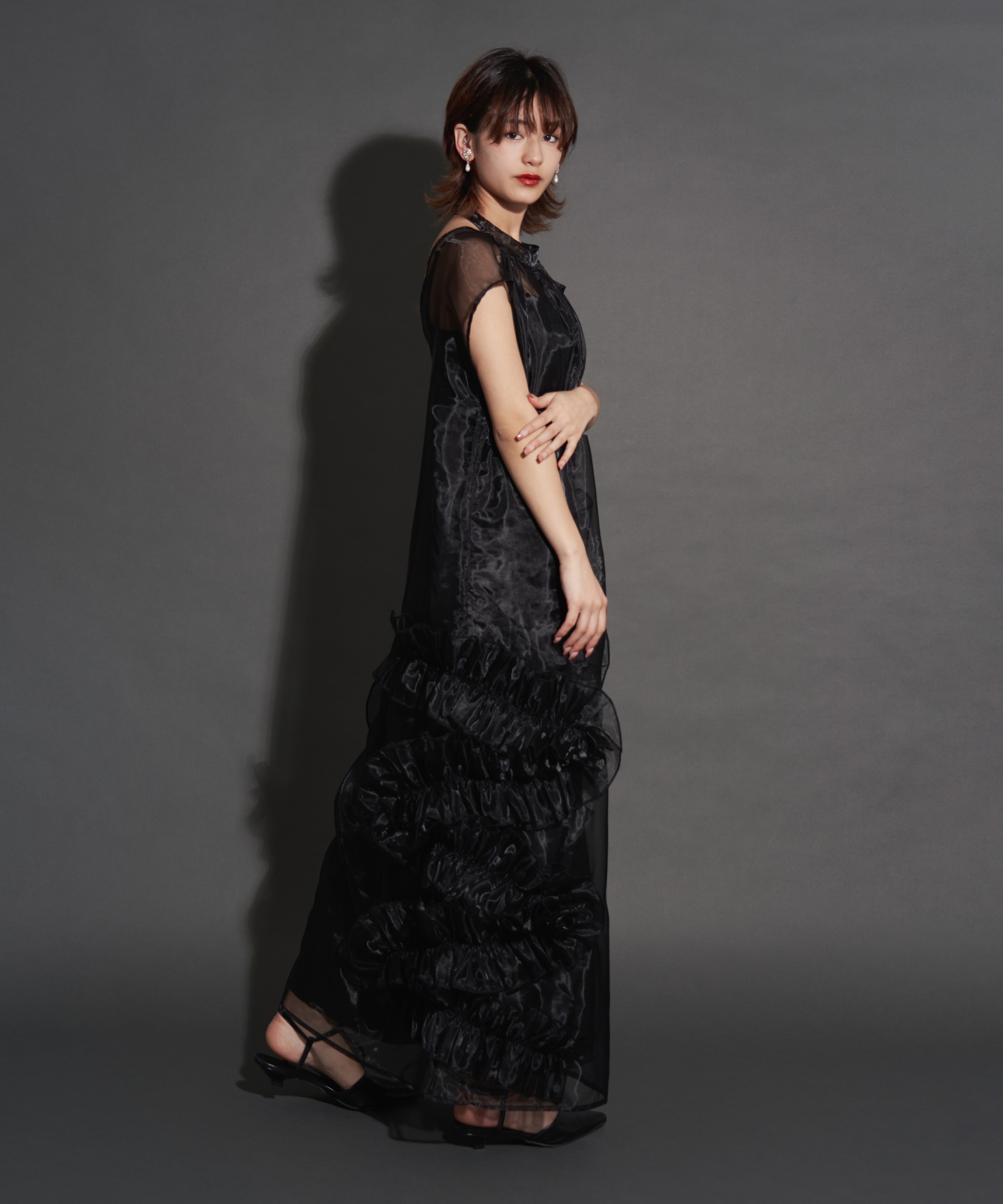 ORGANDY VOLUME DRESS