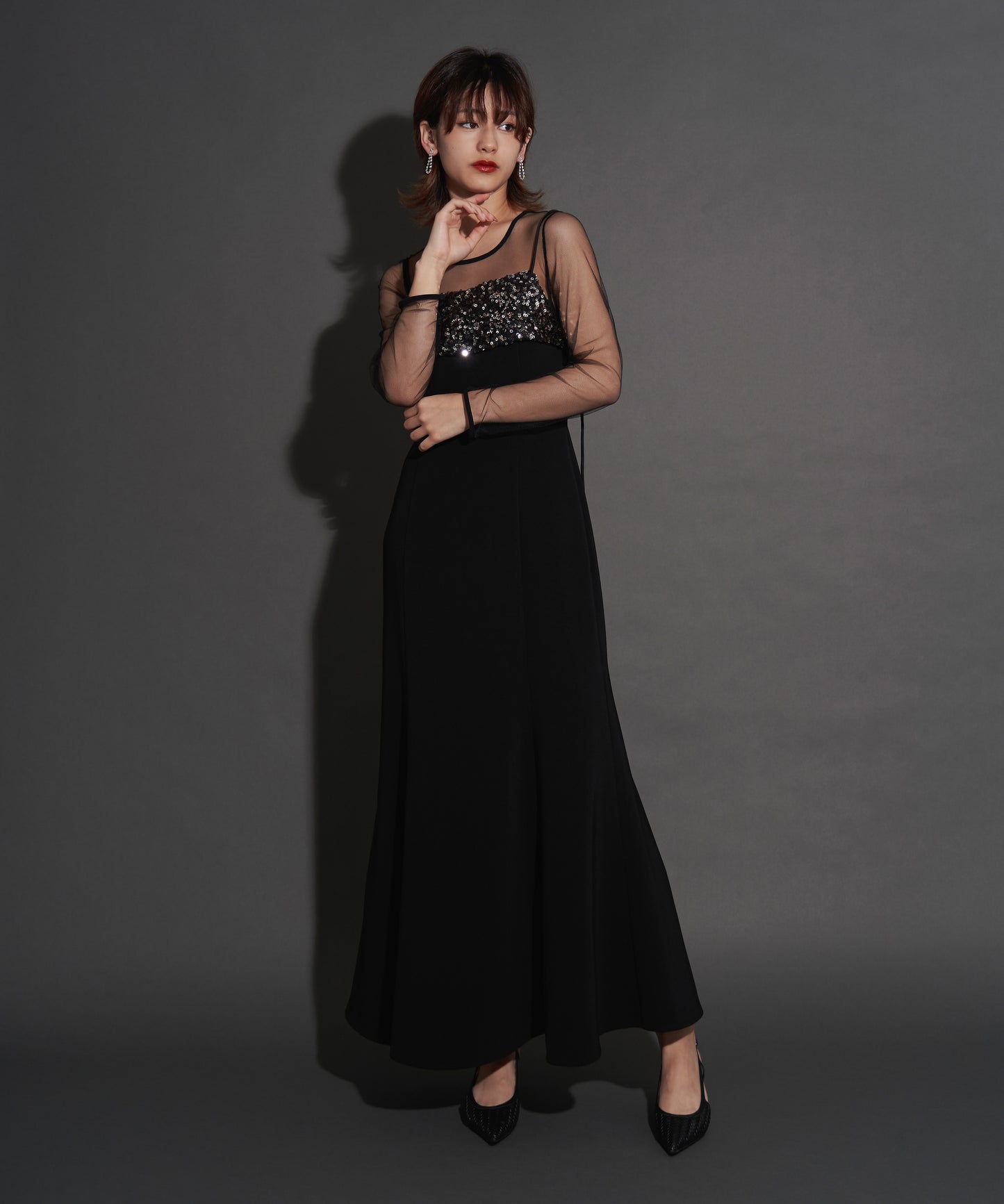 2WAY GLITTER BUSTIER DRESS