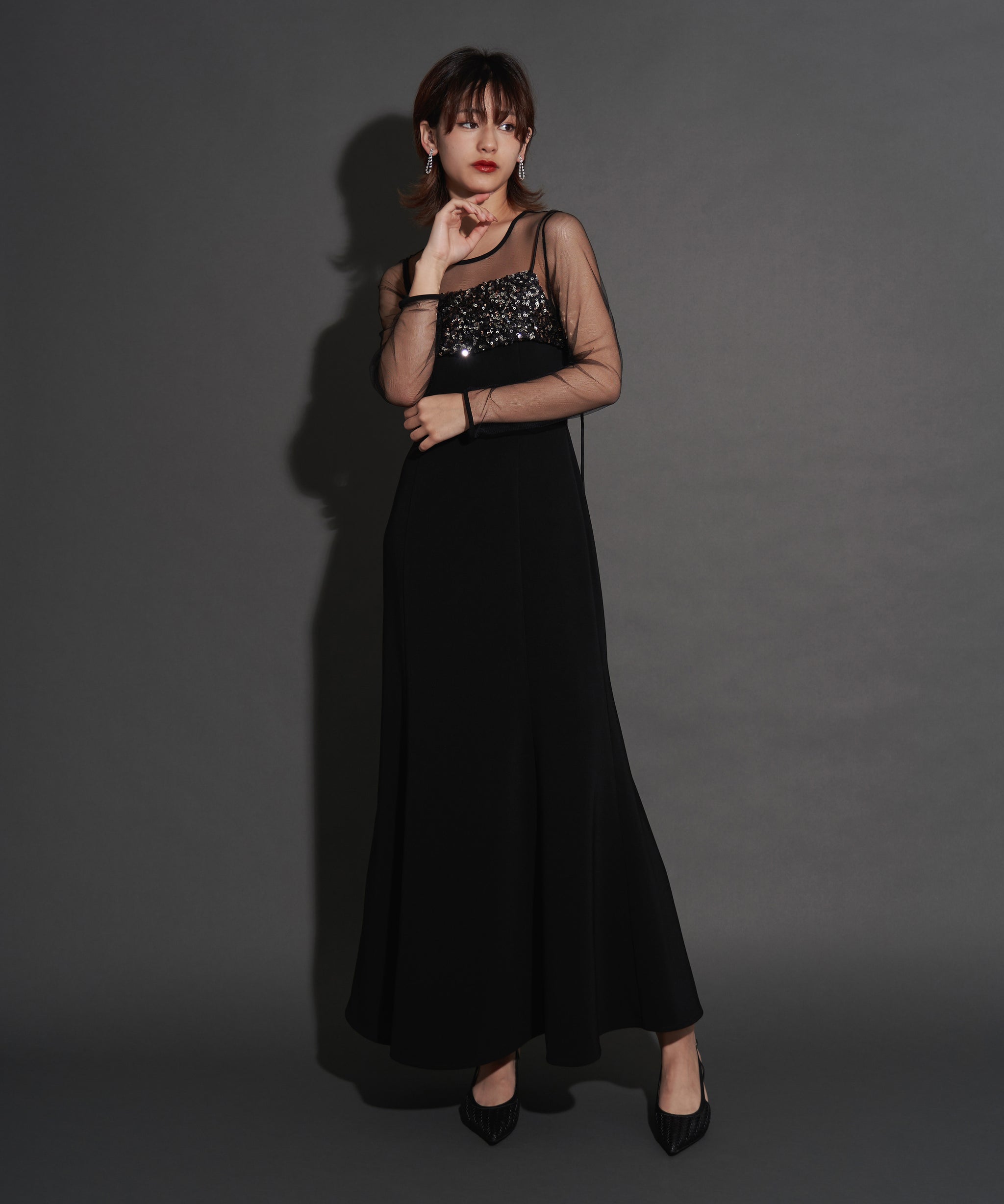 2WAY GLITTER BUSTIER DRESS