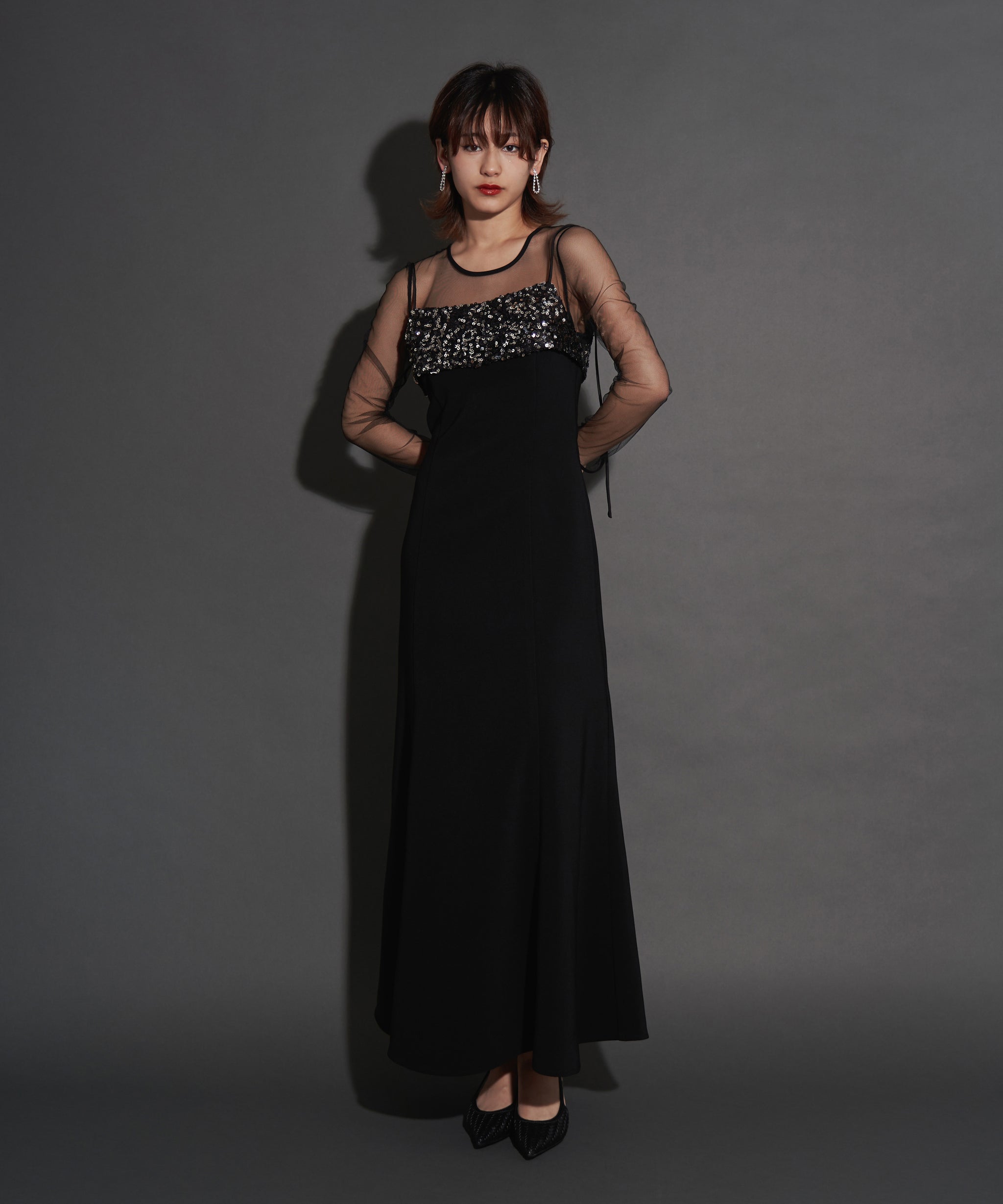 2WAY GLITTER BUSTIER DRESS
