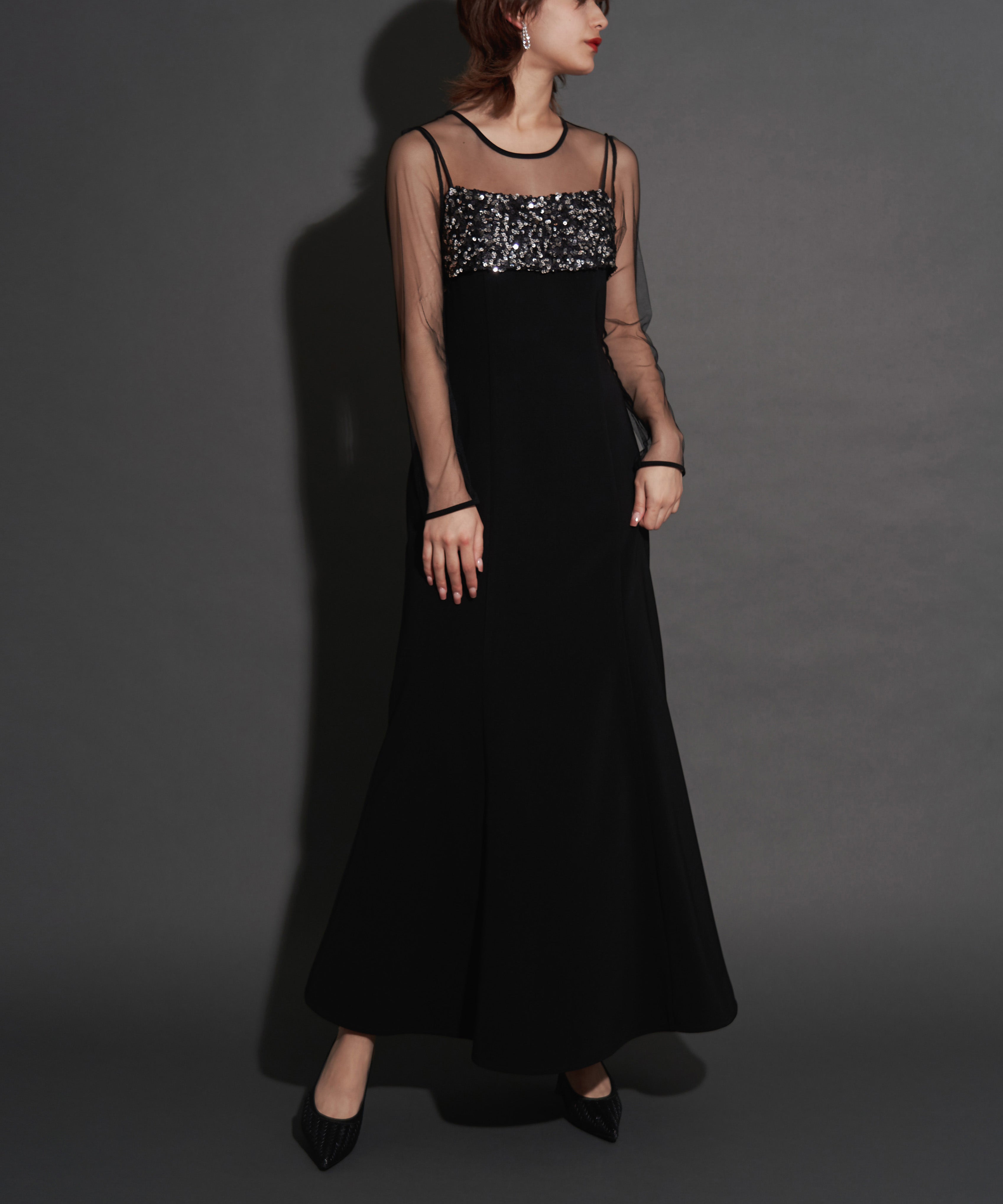 2WAY GLITTER BUSTIER DRESS